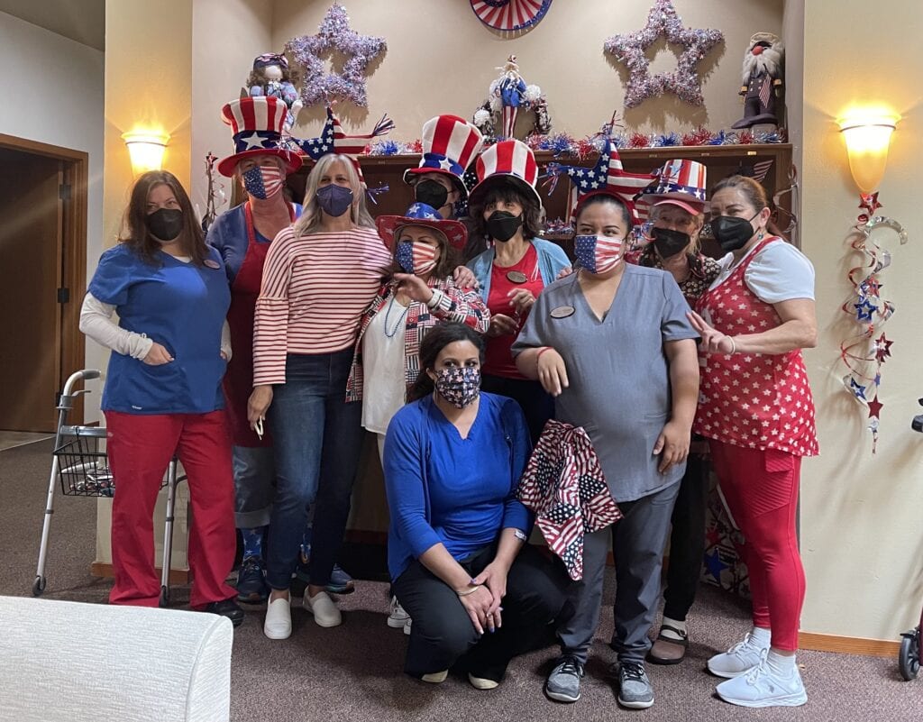 Staff on Fourth of July